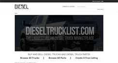 Desktop Screenshot of dieseltrucklist.com